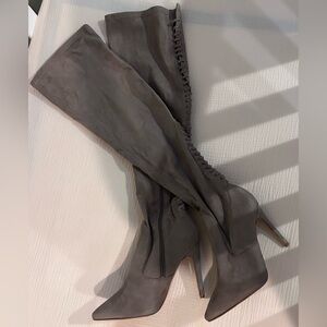 Kendall & Kylie knee high stilletto boots